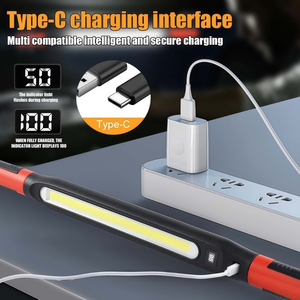 COB LED Work Light USB Recharg - Car Led Light recension och pris