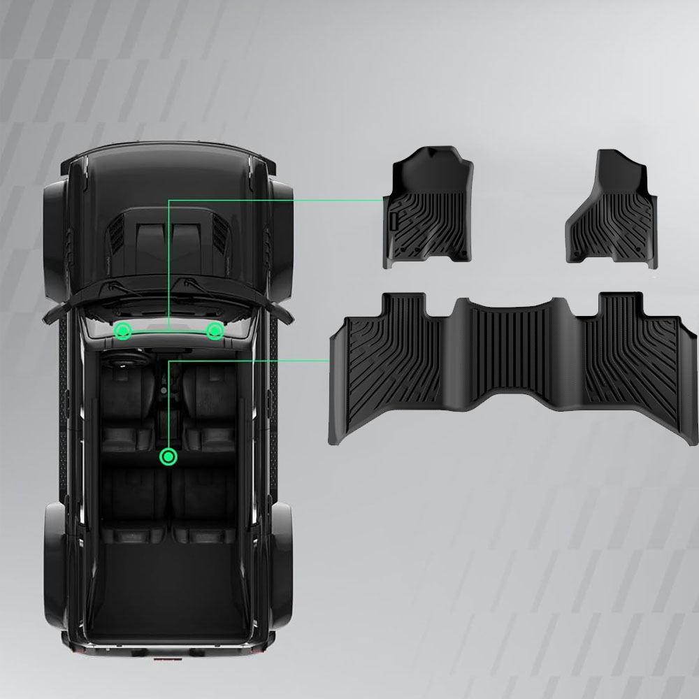 3PCS High Quality Automotive F - Car Floor Mat recension och pris