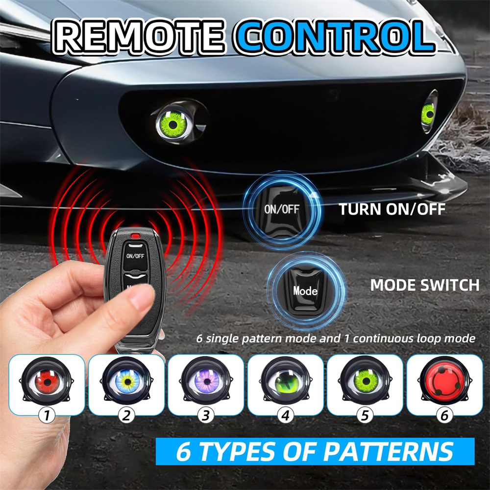  6-Mode Led Dynamic Devil Eye - Car Led Light recension och pris