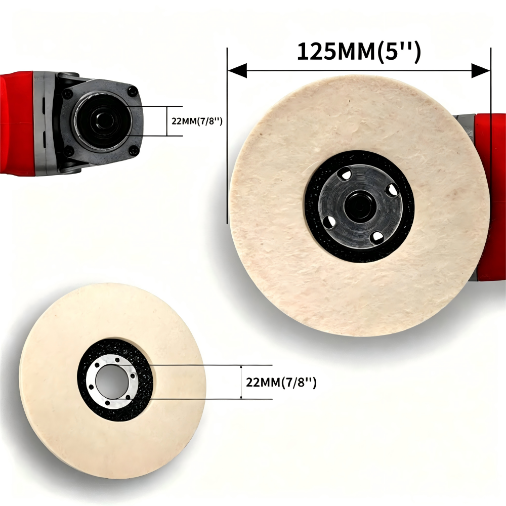 Wool Felt Buff Polishing Wheel - Car Mirror recension och pris