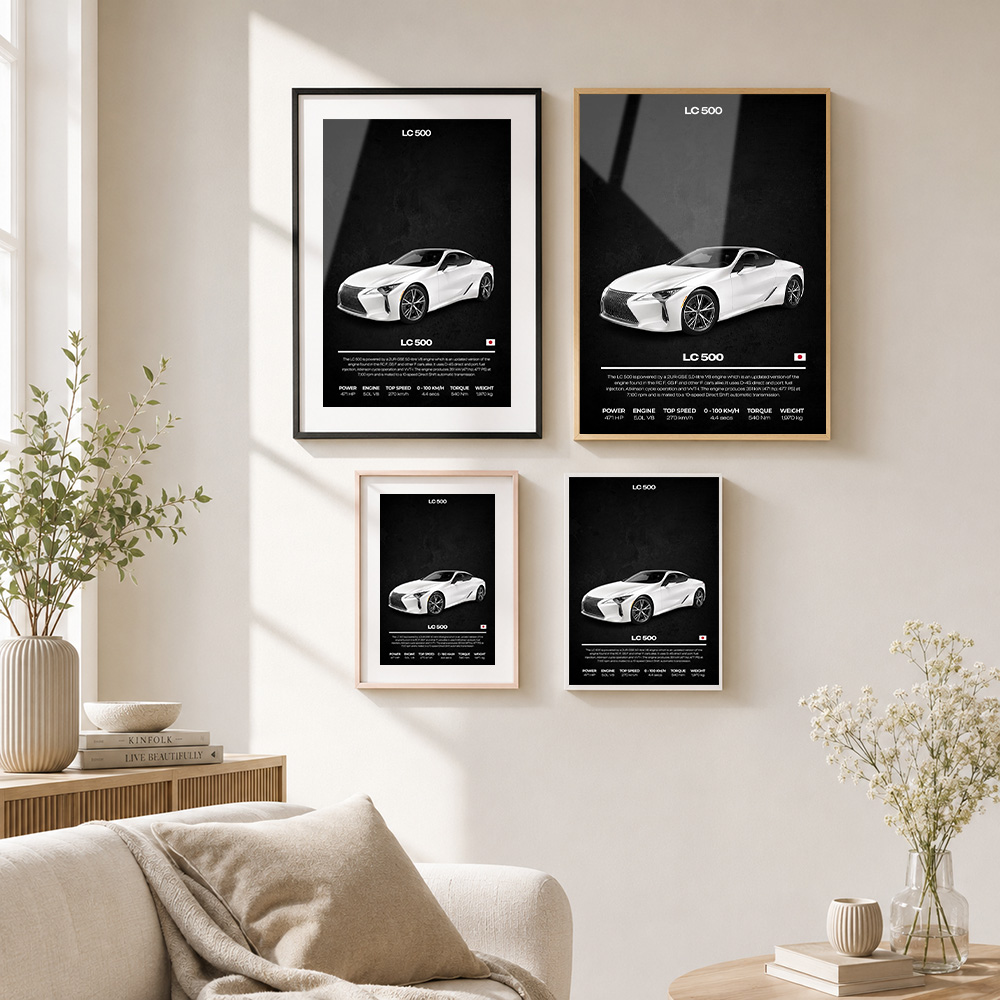 Japan LC 500 Car Metal Poster  - Car Mirror recension och pris