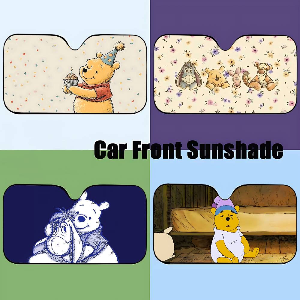 Cute W-Winnie The P-Pooh-S Kaw - Windshield Sun Shade recension och pris