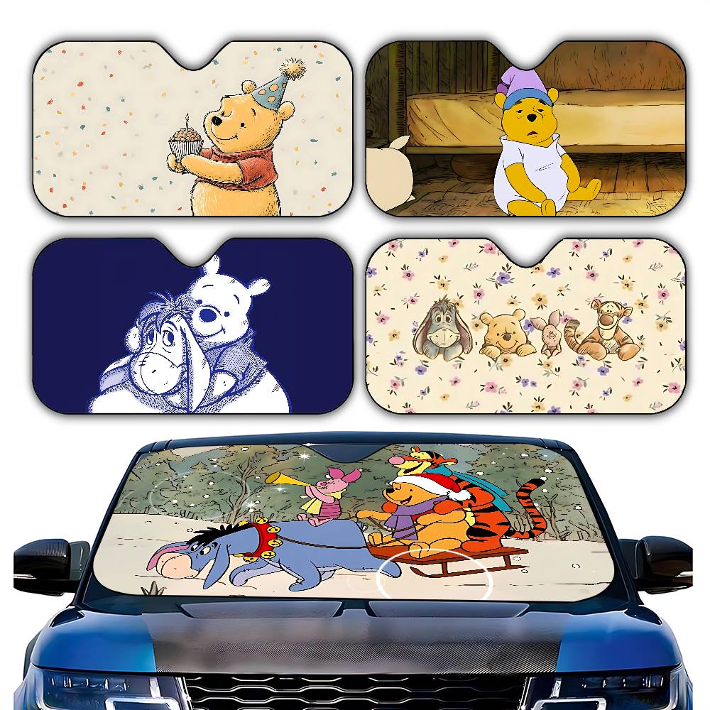 Cute W-Winnie The P-Pooh-S Kaw - Windshield Sun Shade recension och pris