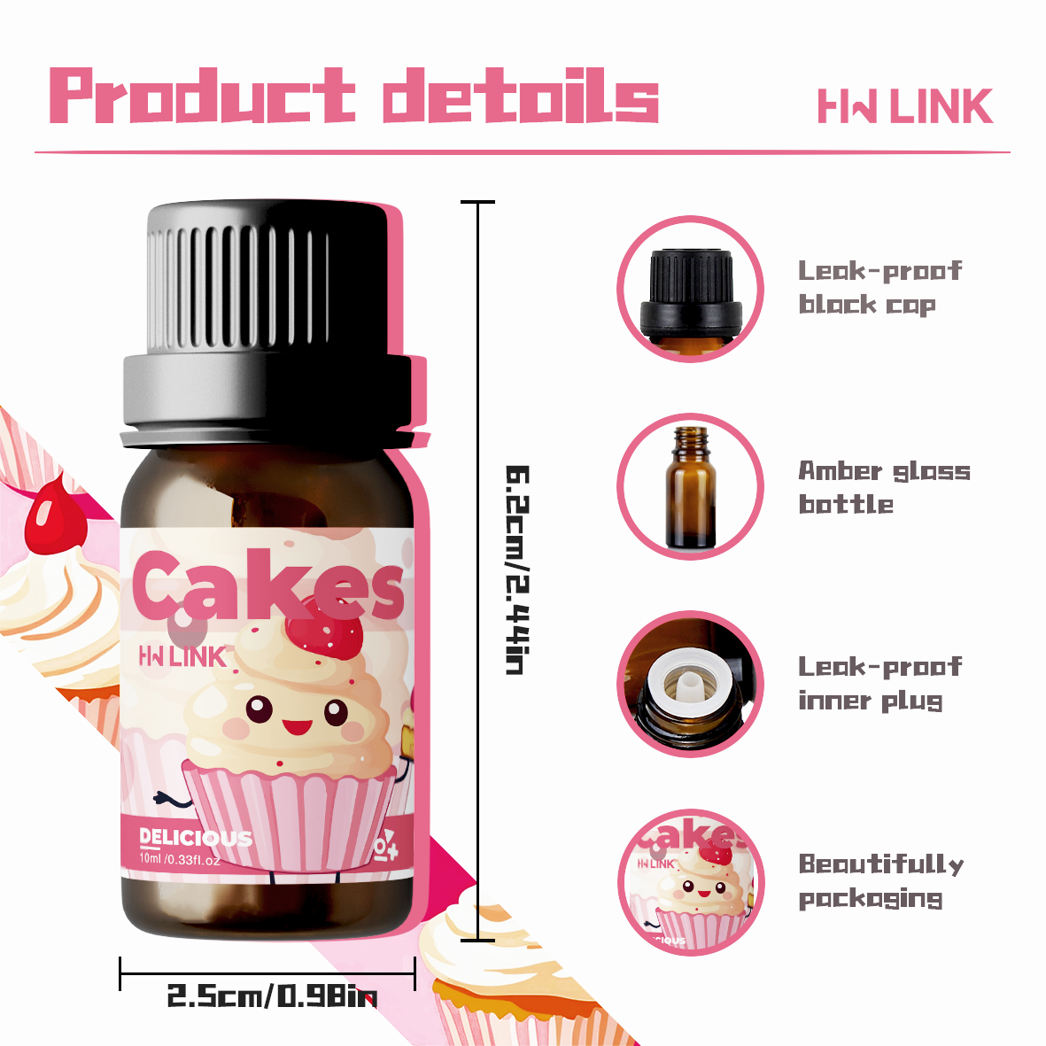 10ml Cakes Fragrance Oils Cand - Car Air Freshener recension och pris