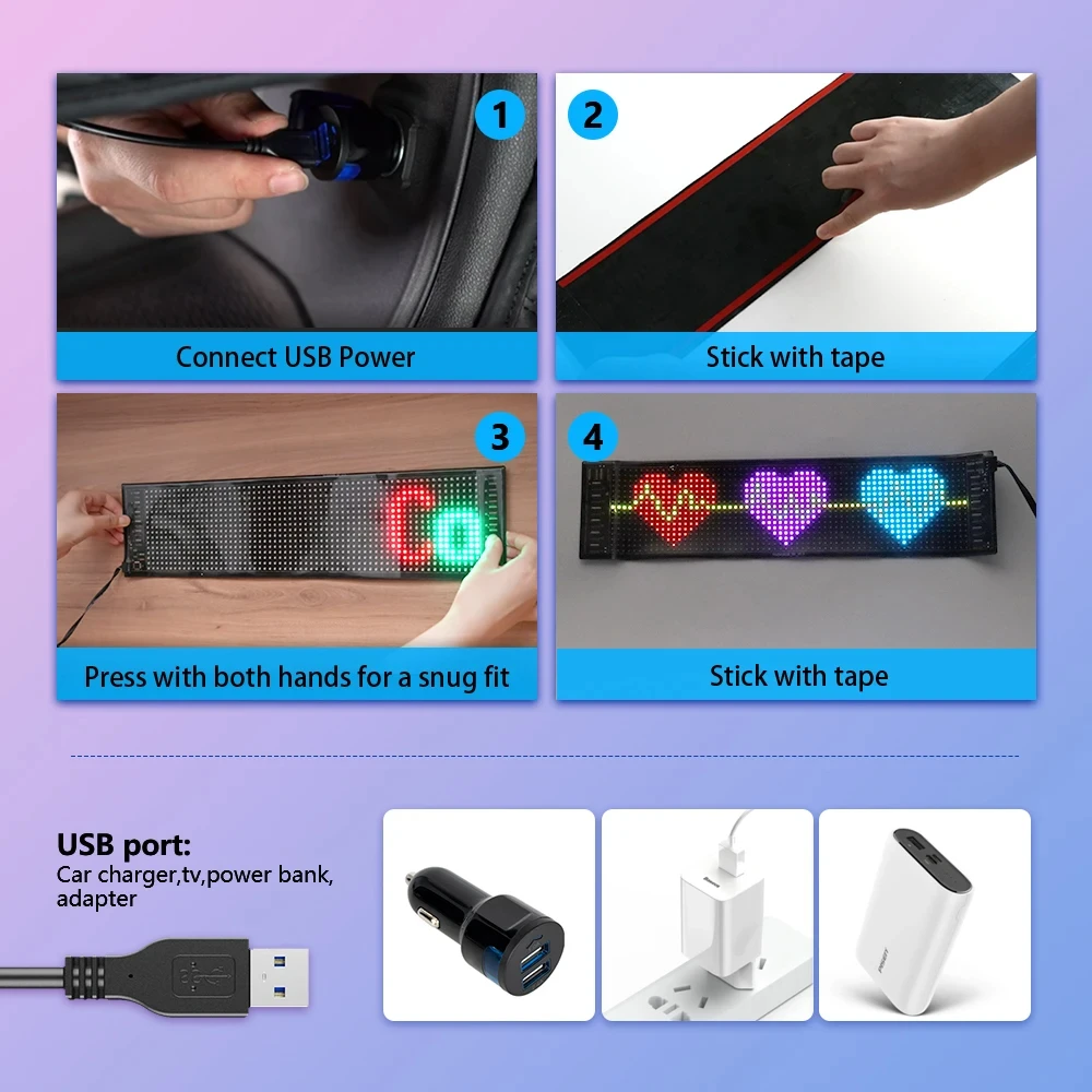 LED DIY Matrix Pixel Panel Led - Car Led Light recension och pris