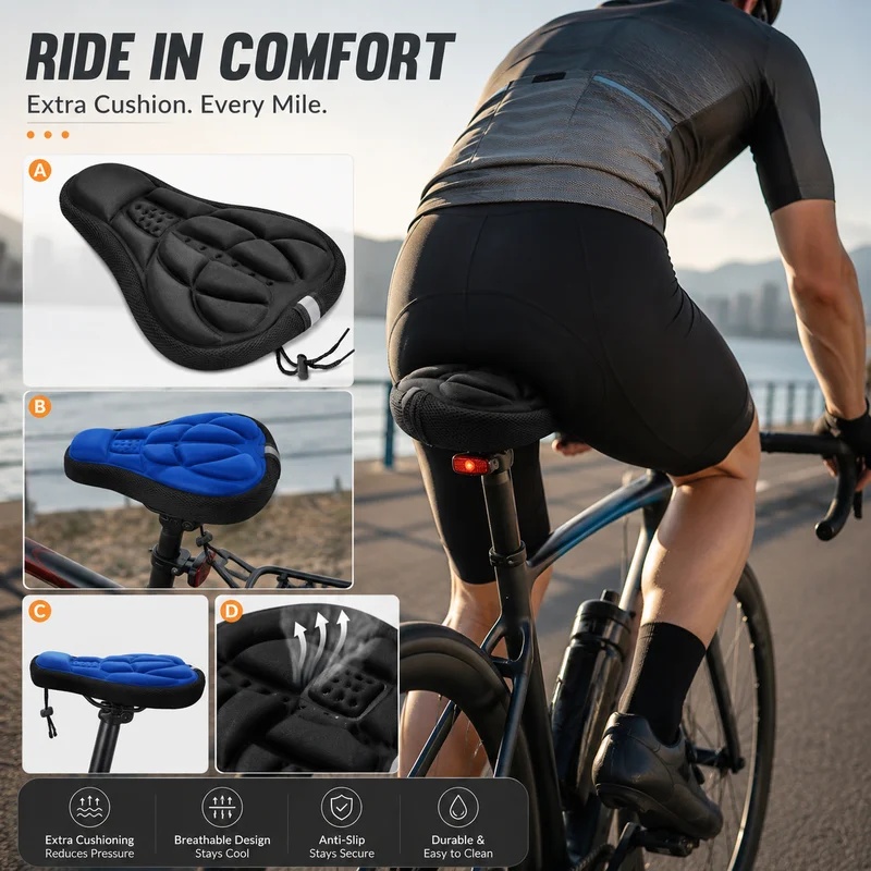 1/2pcs Universal Bike Saddle C - Car Seat Cover recension och pris