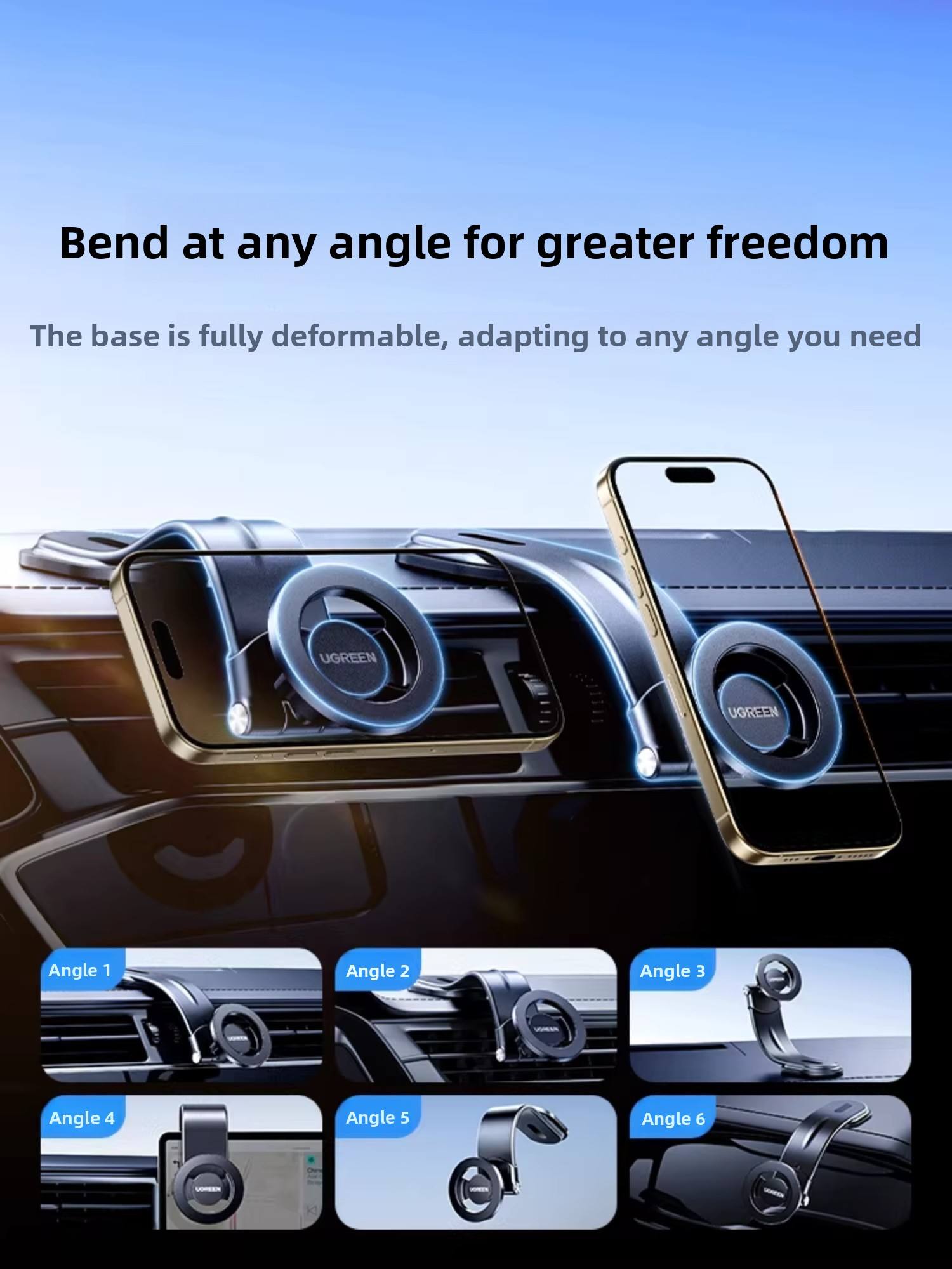 UGREEN Magnetic Car Mount 360- - Car Vacuum recension och pris